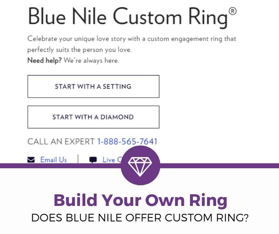 Blue nile design your store own ring