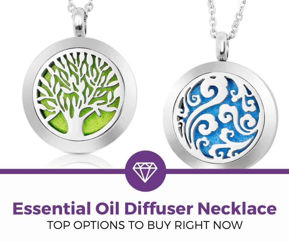 Amazon.com: Essential Oil Diffuser Necklace FLYIOGER Aromatherapy Diffuser  Magnetic Locket Necklaces with 24