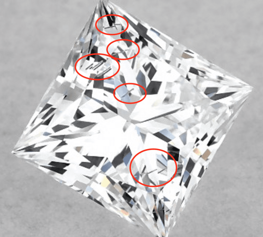 lab diamond inclusions