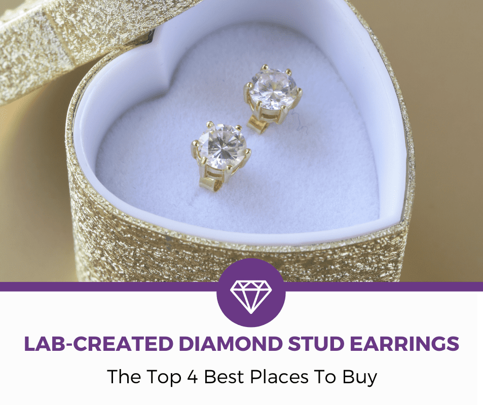 lab-created diamond stud earrings