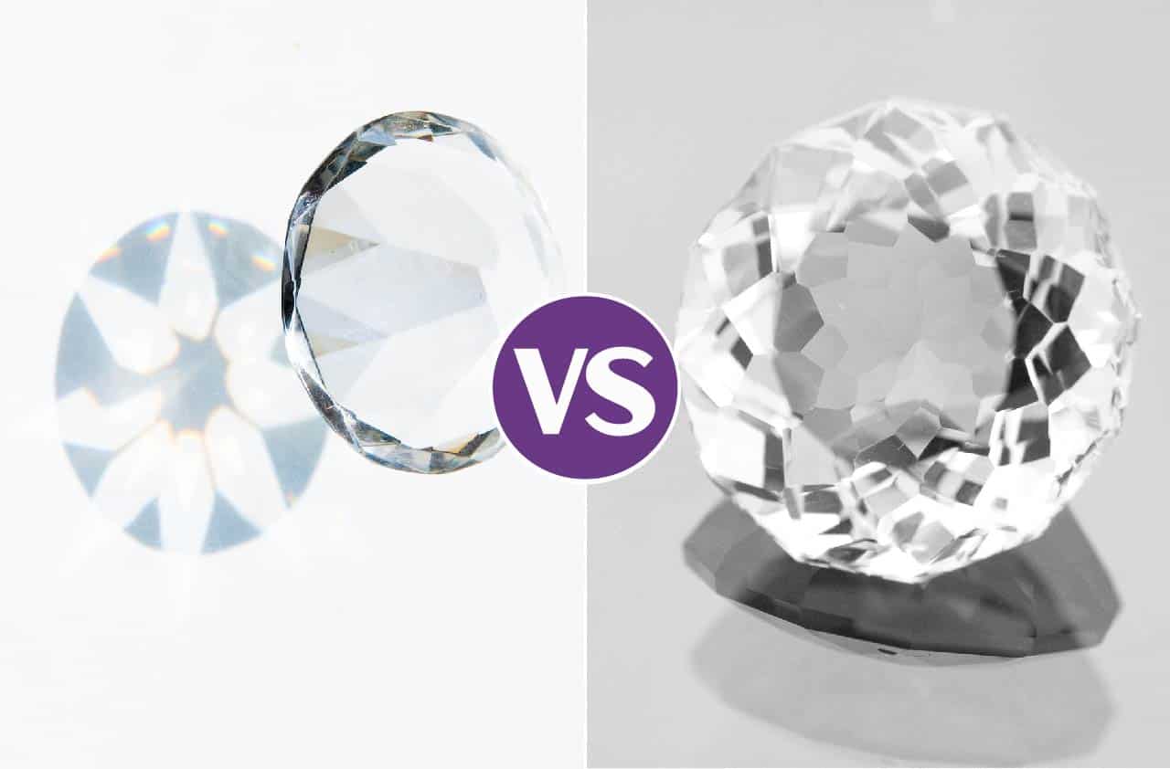 lab grown diamond vs white zircon