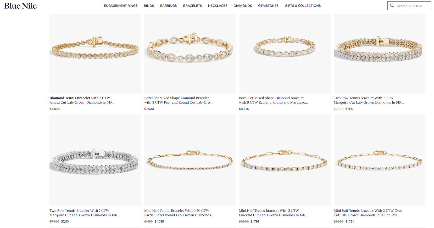 Explore Blue Nile’s Diamond Tennis Bracelet Collection
