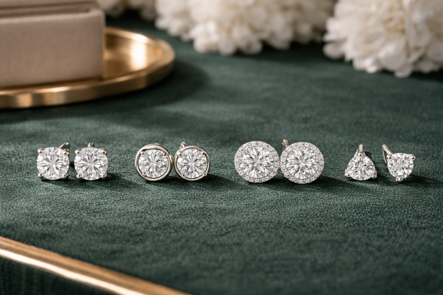 Best Settings for Lab Grown Diamond Stud Earrings