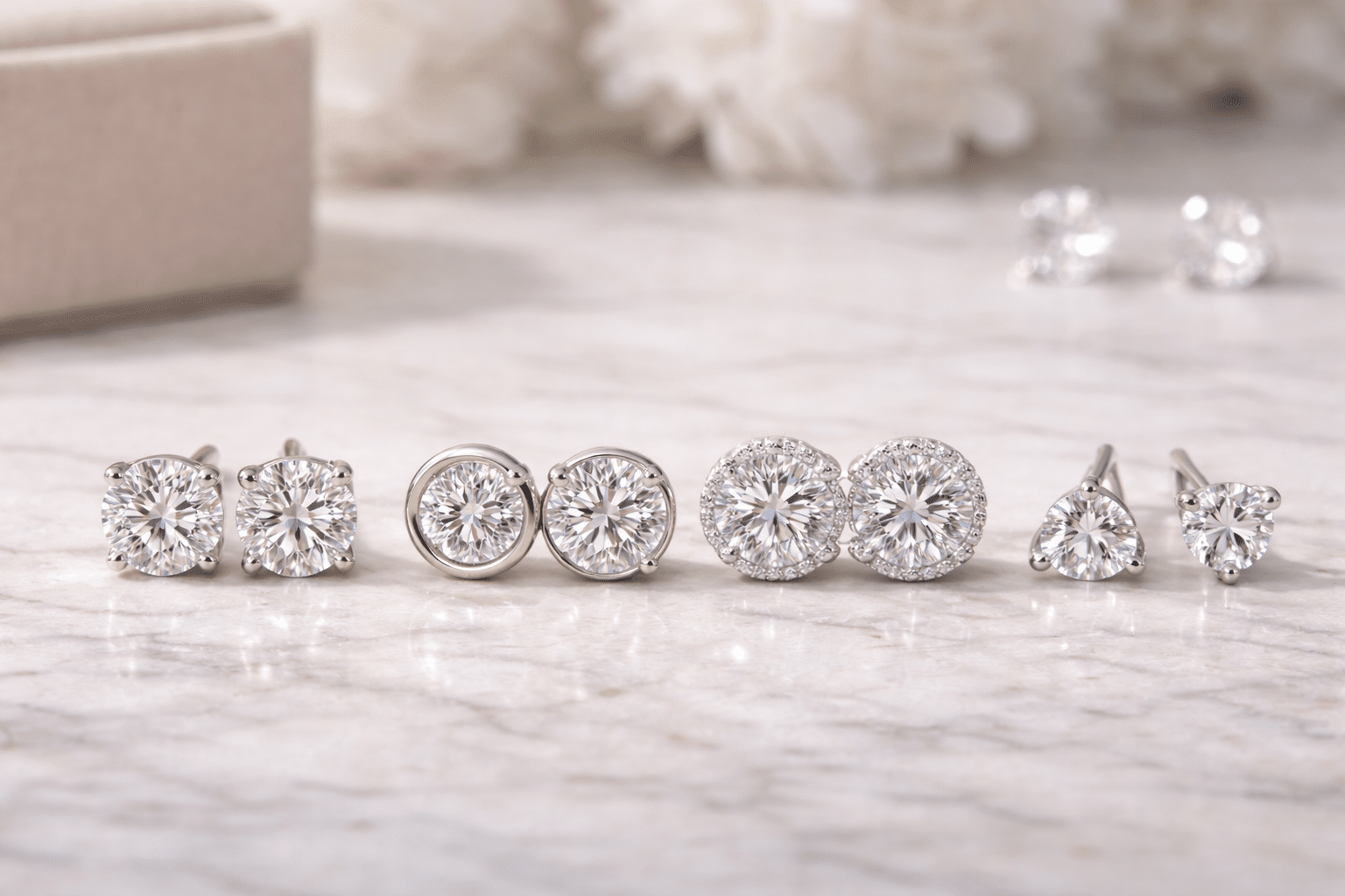 Best Settings for Round Diamond Studs