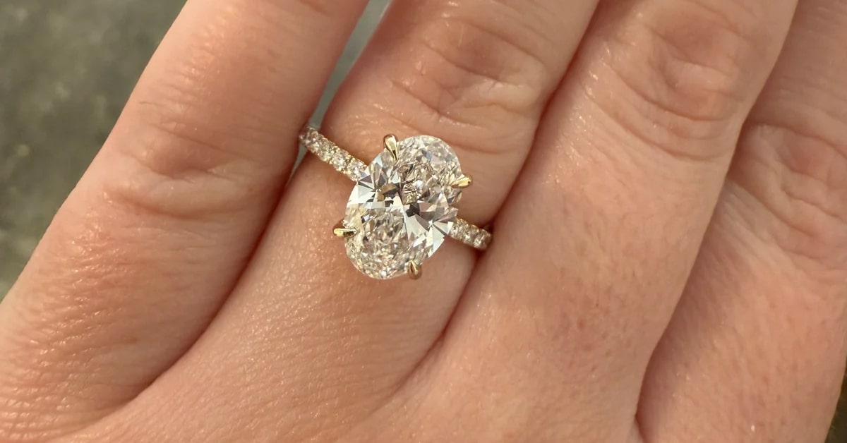 Hidden Halo Lab Grown Engagement Rings