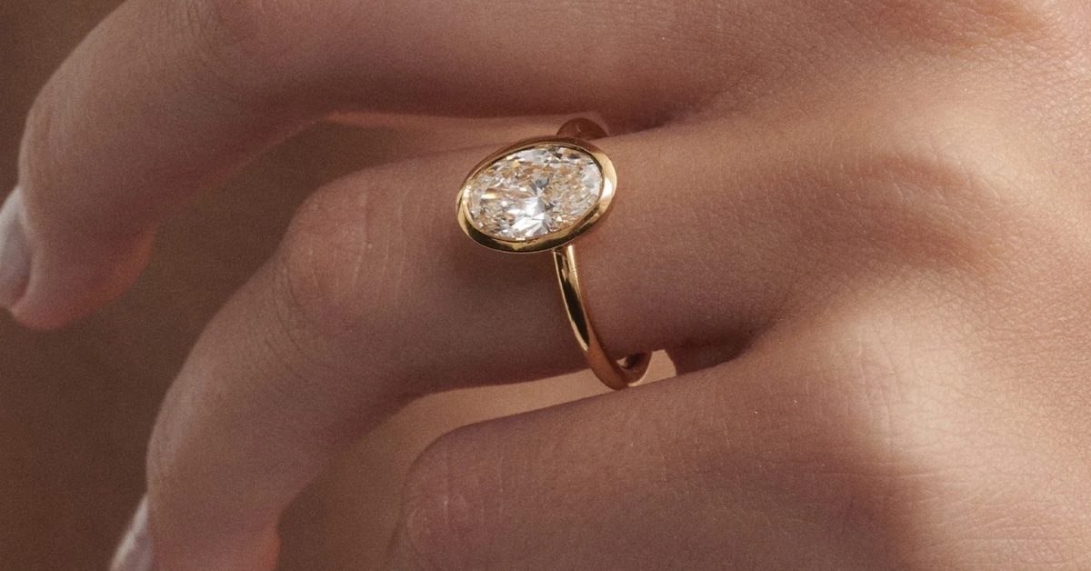 Lab Grown Diamond Bezel Ring Prices