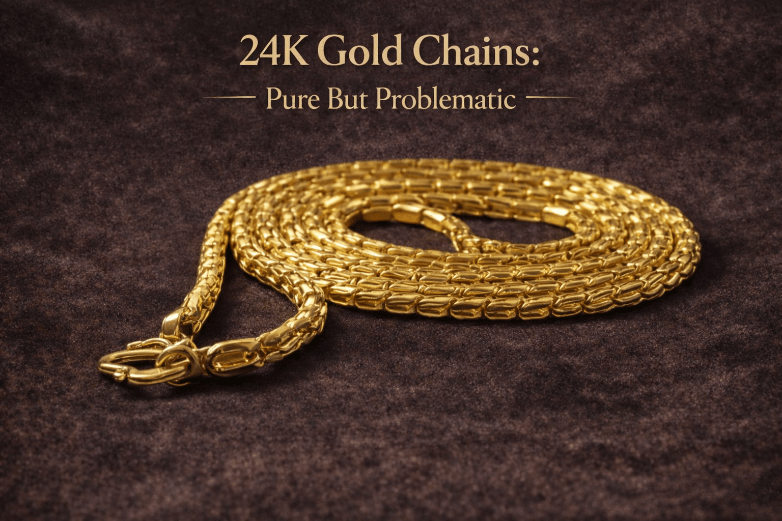 24K Gold Chains Pure But Problematic