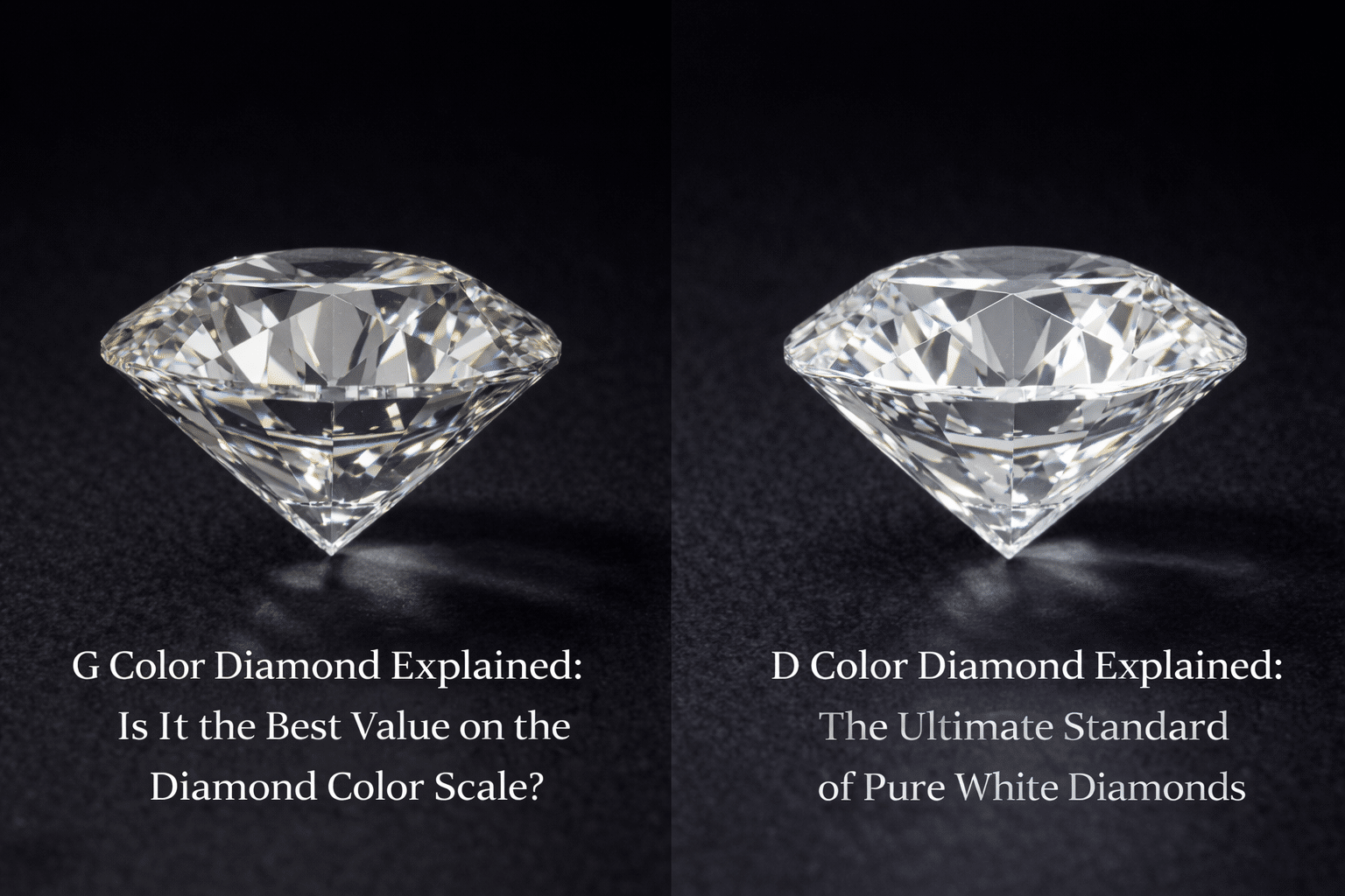 G color vs D color diamond comparison