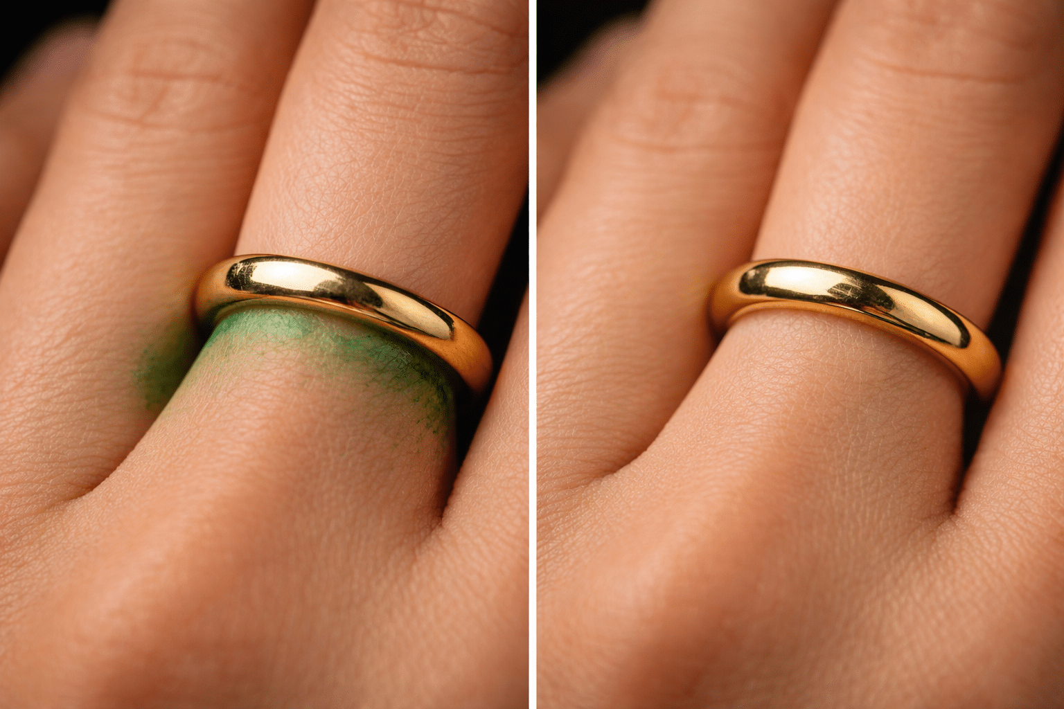 Gold-plated vs Gold-filled Green Skin Comparison