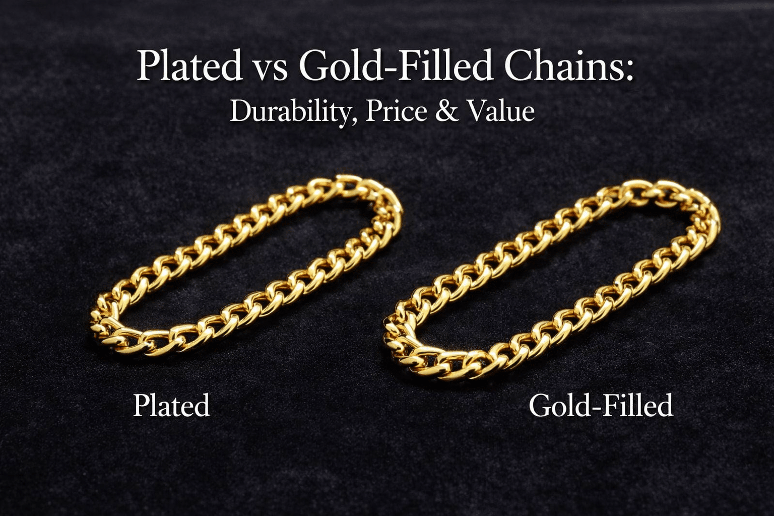 Plated vs Gold-filled Chains