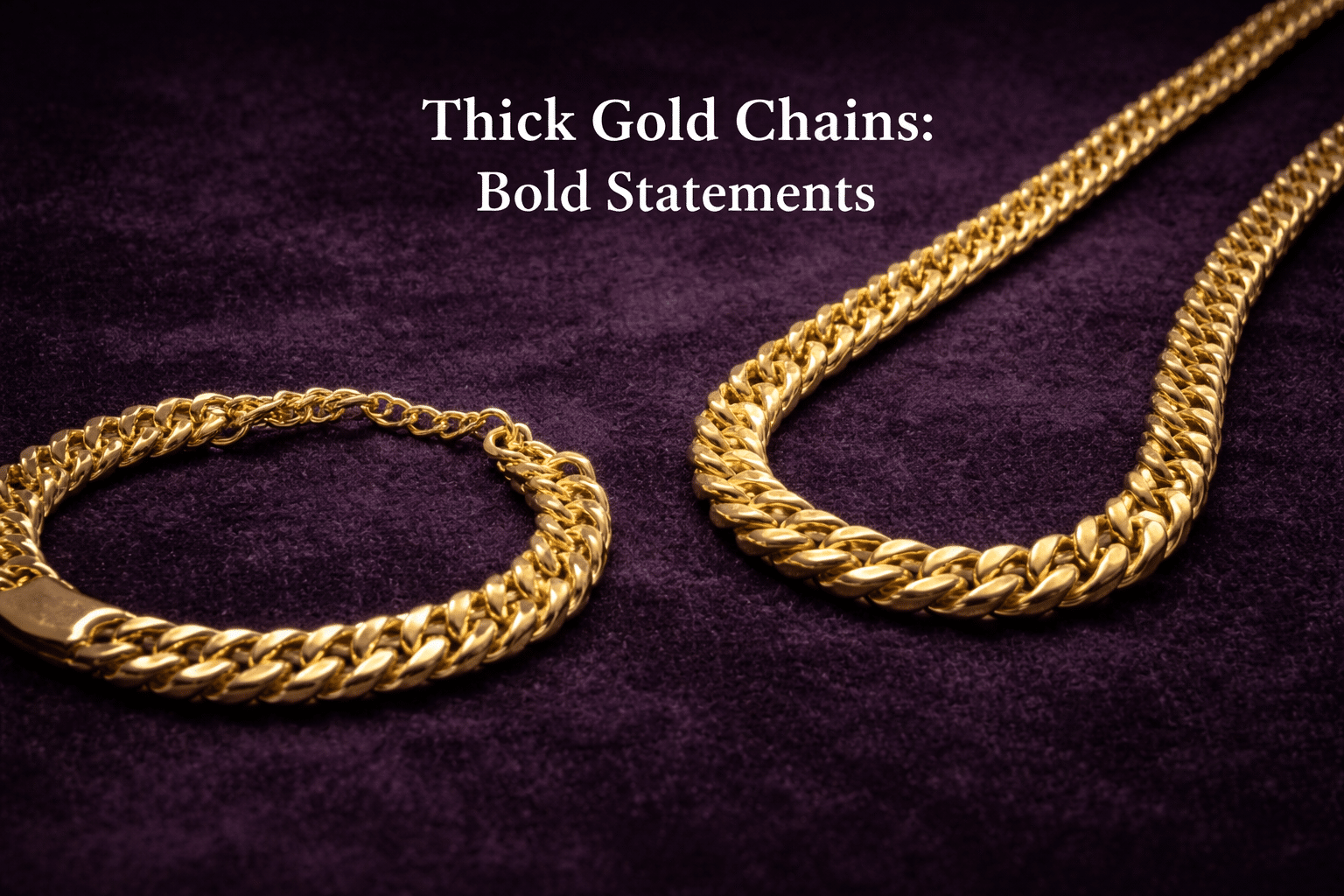 Thick Gold Chains Bold Statements