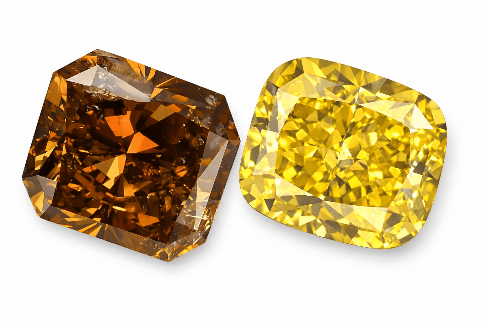 Yellow and Brown Diamonds