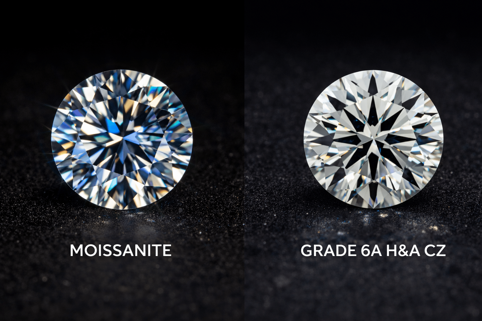 Brilliance and Sparkle How Moissanite and Cubic Zirconia Reflect Light