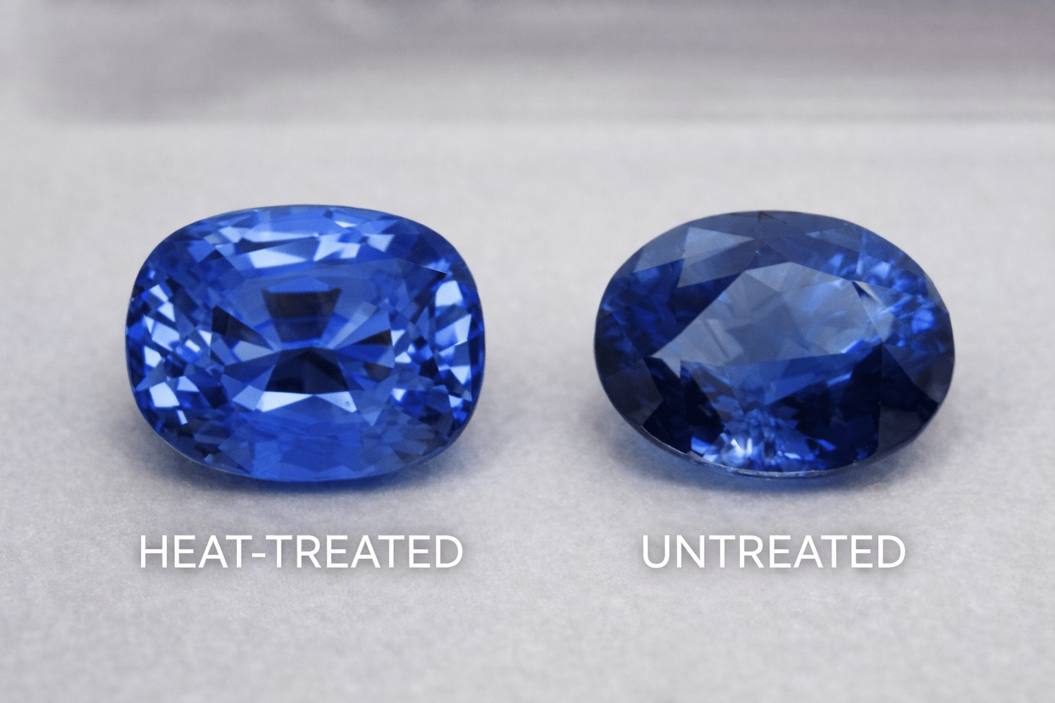 Heat-Treated vs Untreated Sapphire