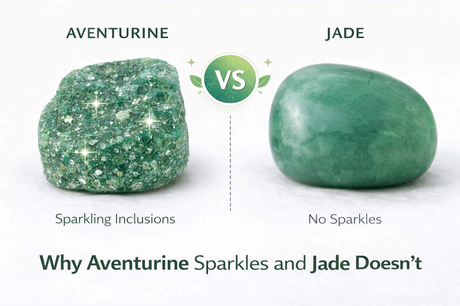 Why Aventurine Sparkles and Jade Doesn't