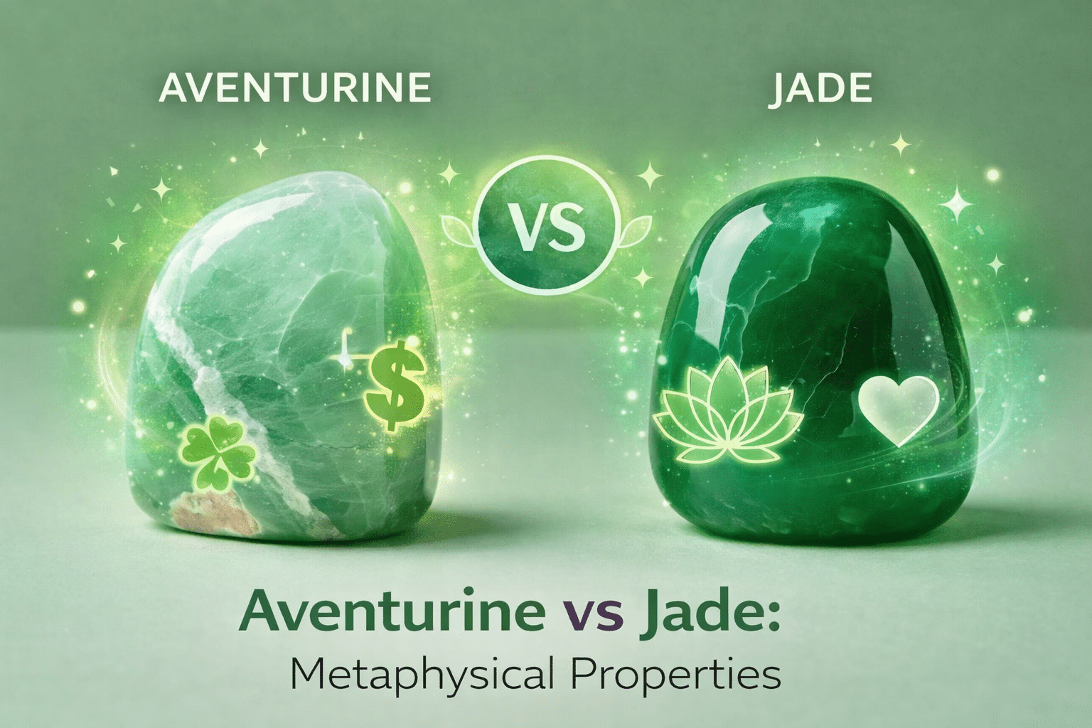 Aventurine vs Jade: Metaphysical Properties